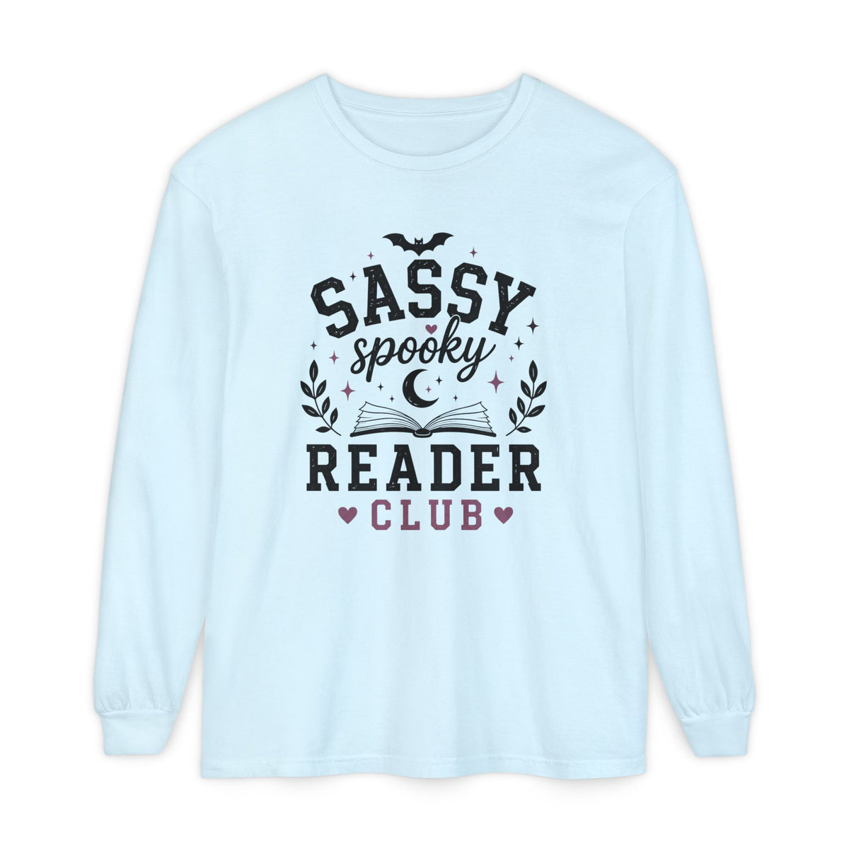 Sassy Spooky Reader Club Halloween Book Lover Long SleeveT-Shirt