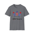 USA Semiquincentennial Firework Tee USA 250 Years Graphic Shirt