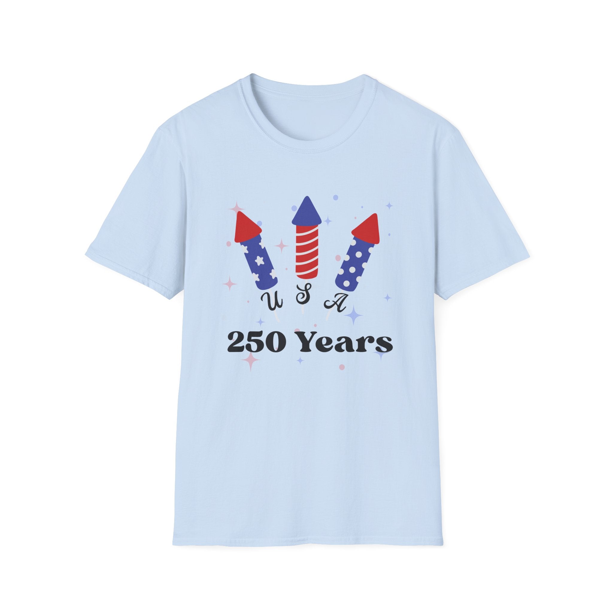 250th America Floral T-Shirt, July 4 1776 2026 Anniversary, Patriotic Flower Shirt, Birthday Gift, Cottagecore 4th of July