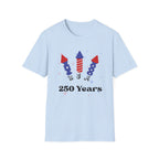 USA Semiquincentennial Firework Tee USA 250 Years Graphic Shirt