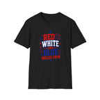 Patriotic Uncles Crew Graphic Tee - 4th of July Red White and Blue Uncle Fireworks cle T-Shirt