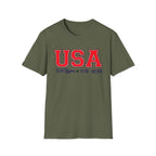 USA 250 Years Shirt 1776 2026, America 250th Anniversary T-Shirt, Varsity Style Patriotic Tee, Fourth of July Gift, Classic USA Bold Letter Shirt