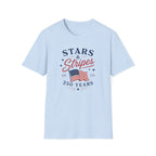 Stars and Stripes 250 Years Tee, EST 1776 USA Shirt, Red White Blue Flag Graphic Top, Patriotic American Heritage Outfit T-Shirt