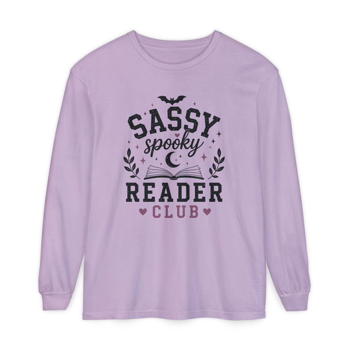 Sassy Spooky Reader Club Halloween Book Lover Long SleeveT-Shirt