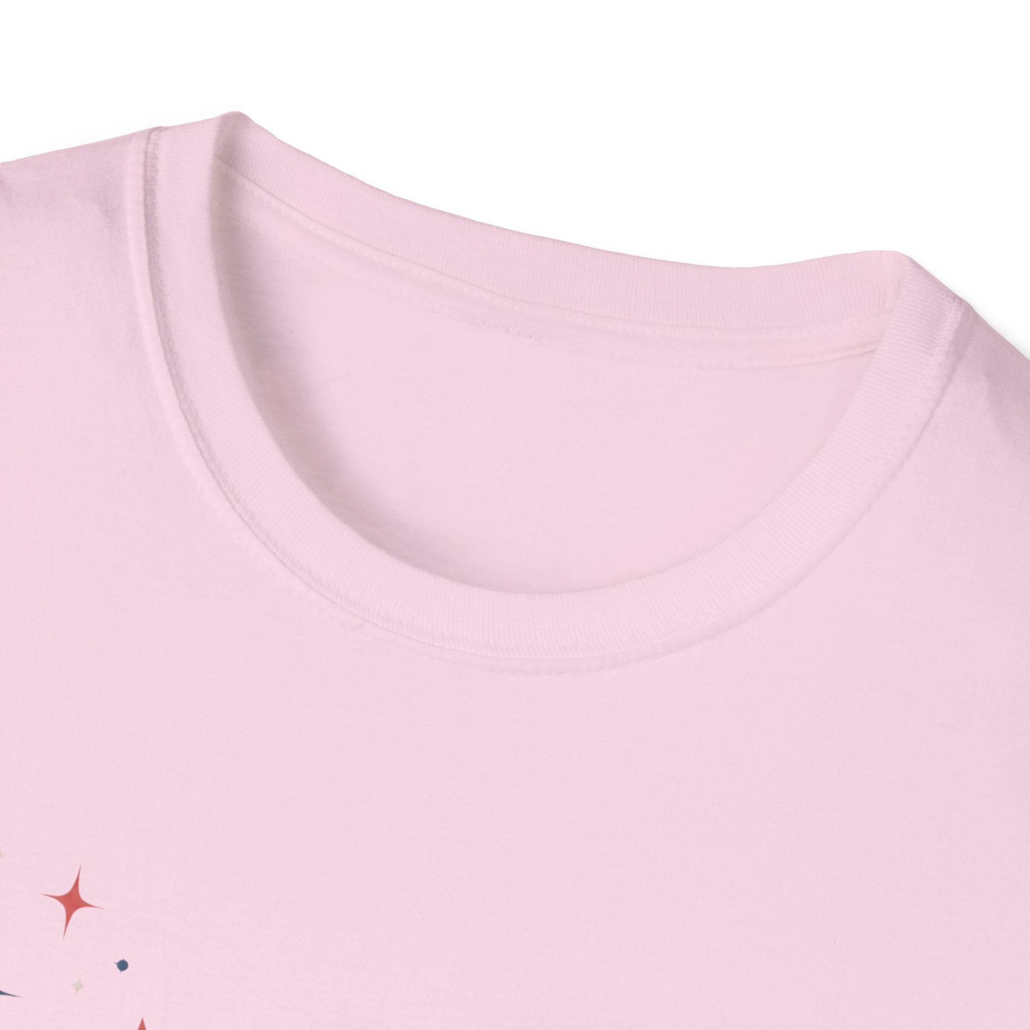 Happy 4th of July Sparkle Bow T-Shirt, Coquette Patriotic Sparkle Star Tee, Feminine Independence Day Shirt, Cute Mixed Typography 4th July