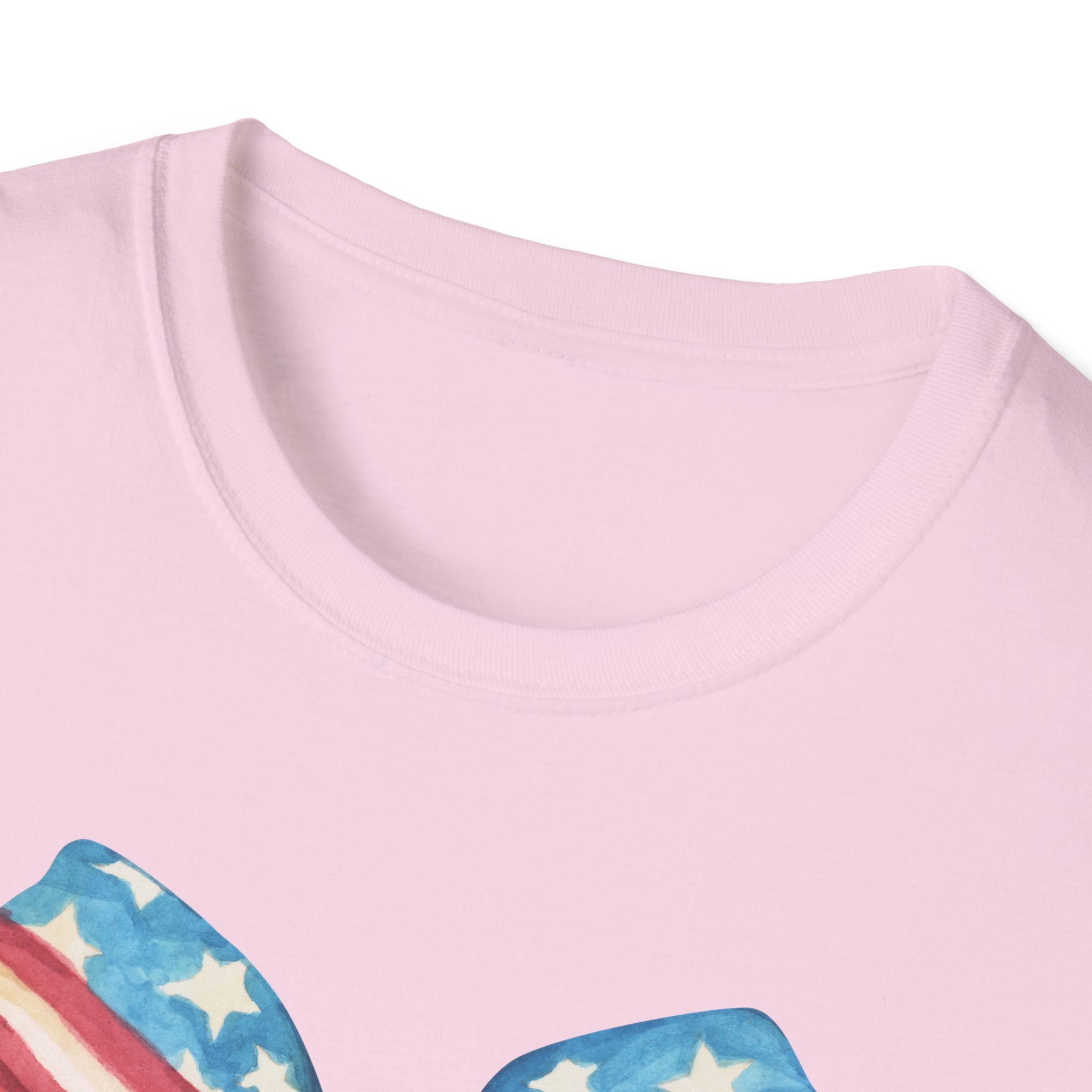 Coquette Patriotic Bow Shirt, 4th of July Women's T-Shirt, American Flag Bow Tee, USA Watercolor Bow, Stars and Stripes Shirt, Independence Day Gift