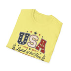 Vintage USA 250 Years of Freedom Graphic Tee - 2026 4th of July Semiquincentennial Patriotic Land of the Free T-Shirt