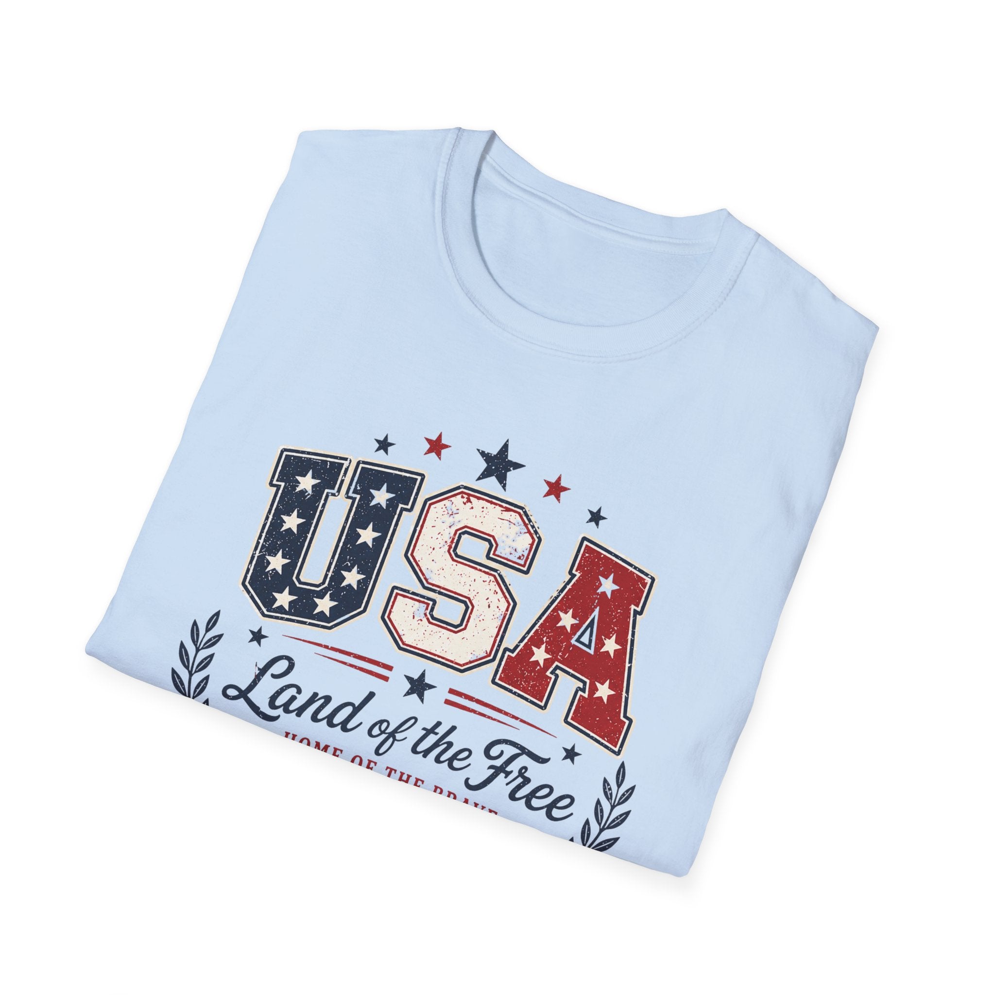 Land of the Free Home of the Brave 250 Years Shirt, 4th of July, Bold, Distressed USA Varsity 1776 2026 Tee, Classic Patriotic Banner America Anniversary T-Shirt, Gift