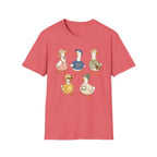 Cute Vintage Farm Ducks Graphic T-Shirt — Whimsical "Honk" Goose Family Tee