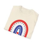 USA 250 Years Rainbow T-Shirt Patriotic Semiquincentennial Tee
