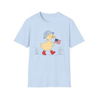 Patriotic Duck T-Shirt, Cute 4th of July Duck Tee, Funny American Flag Duck Shirt, Fourth of July Women Girls Shirt, Cottagecore Patriotic Tee, USA Duck Gift
