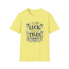 Mahjong T-Shirt — "A Little Luck, A Lot of Tiles" Casual Tee