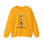 "Books Before Boos" Cute Halloween Ghost Stack Crewneck Sweatshirt
