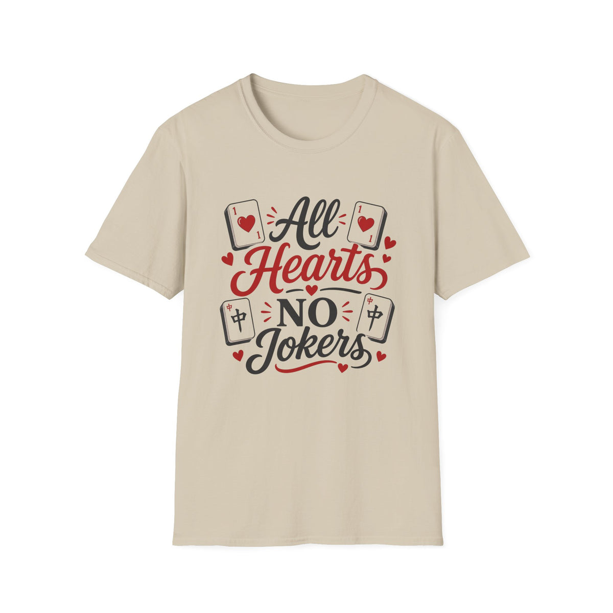 All Hearts No Jokers Mahjong T-Shirt