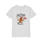 Hot Doggin Since 1776 Tee, Patriotic USA Hot Dog Shirt, Funny Summer Cartoon Graphic Top, Fourth of July Celebration Outfit Youth Short Sleeve Tee