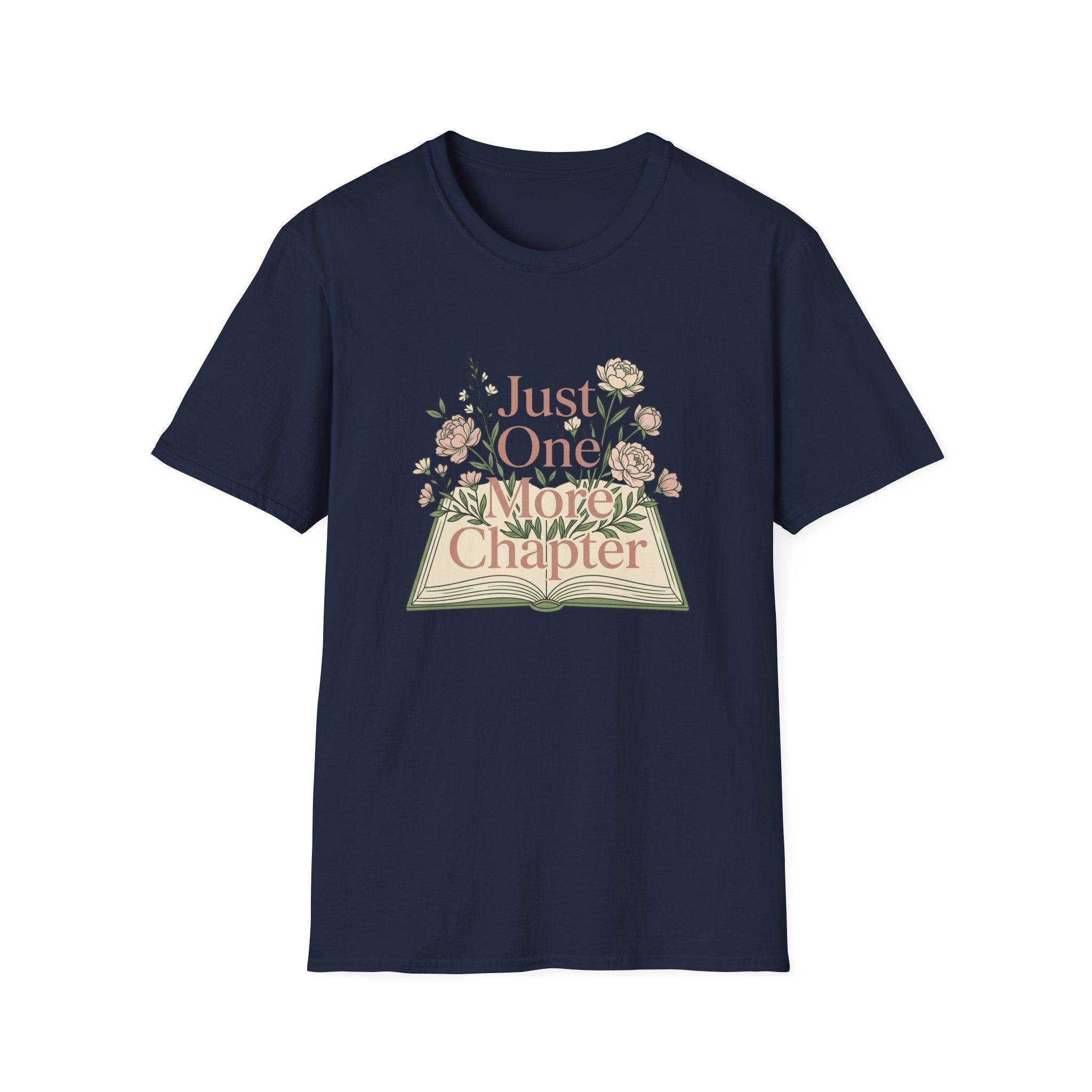 Just One More Chapter T-Shirt — Floral Book Lover Tee