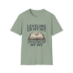 Leveling Up My INT T-Shirt — D20 Dice Gamer RPG Tee