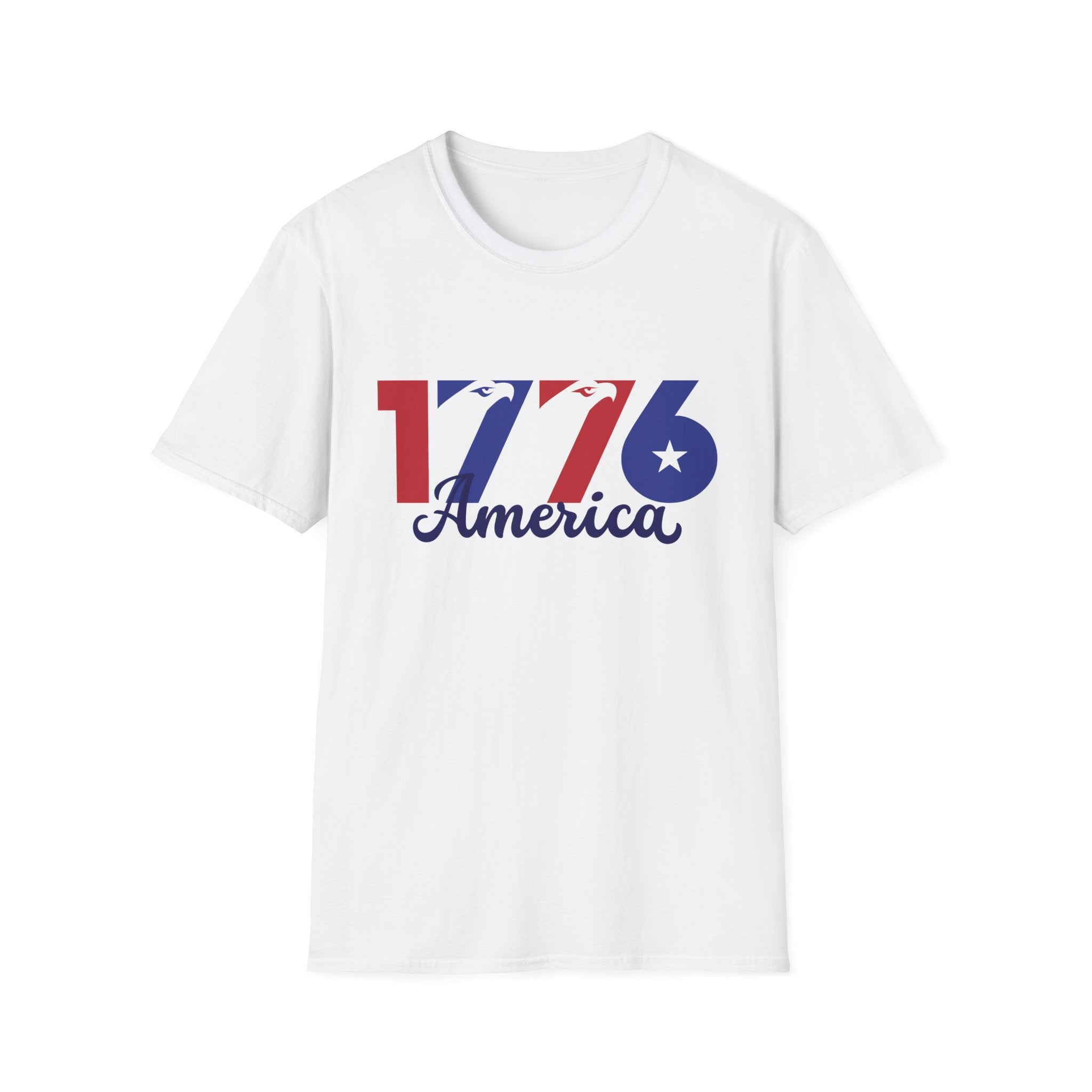 1776 America Patriotic T-Shirt, Vintage USA Independence Day Tee, Retro Fourth of July Graphic Shirt, Americana Celebration Apparel, Freedom Inspired Outfit