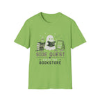 Ghost Reader T-Shirt — "Side Quest: Visit the Bookstore" Cute Halloween Book Lover Tee