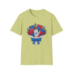 Patriotic Book Bouquet T-Shirt | Fourth Of July Librarian Graphic Tee, Red Blue Reader Ribbon Top