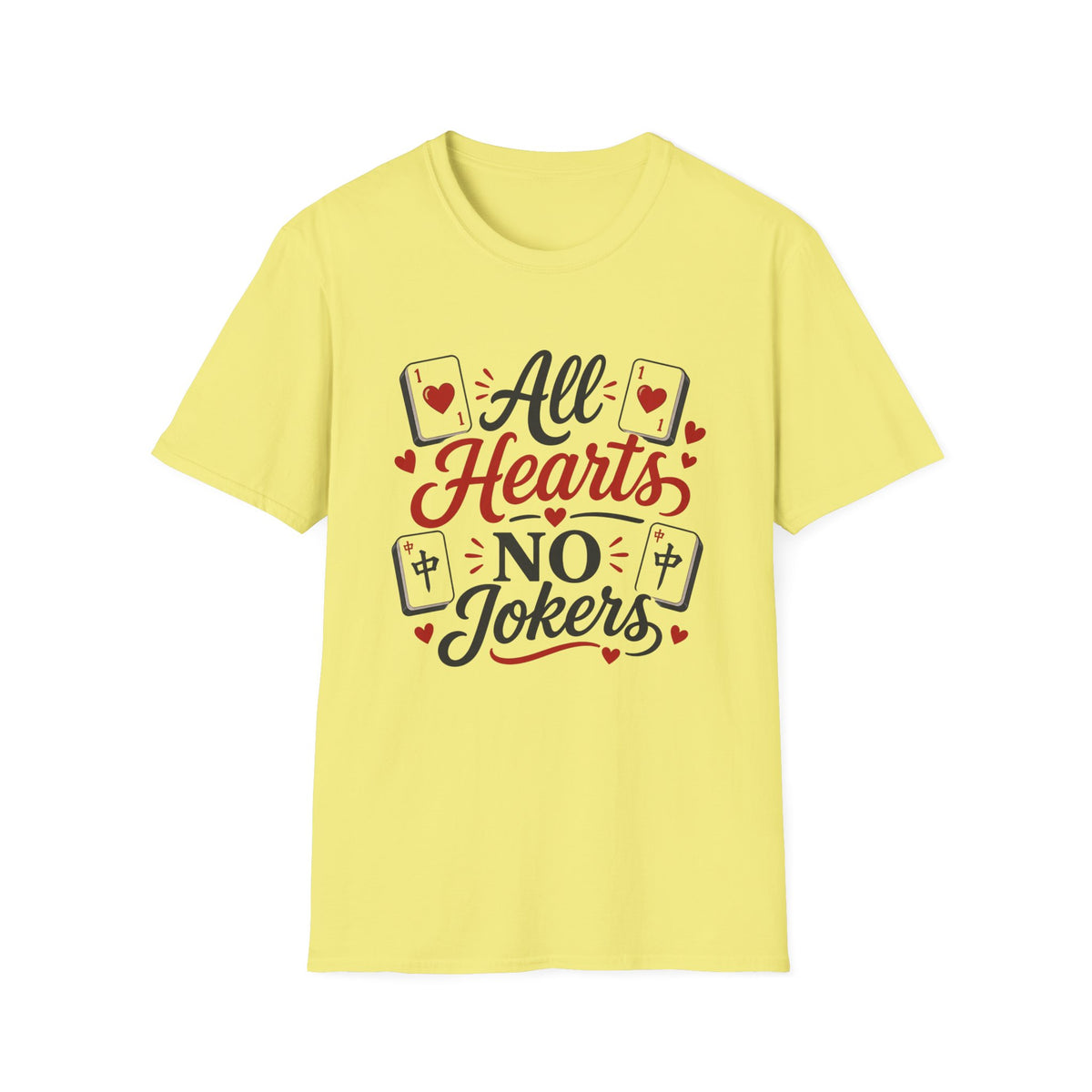 All Hearts No Jokers Mahjong T-Shirt