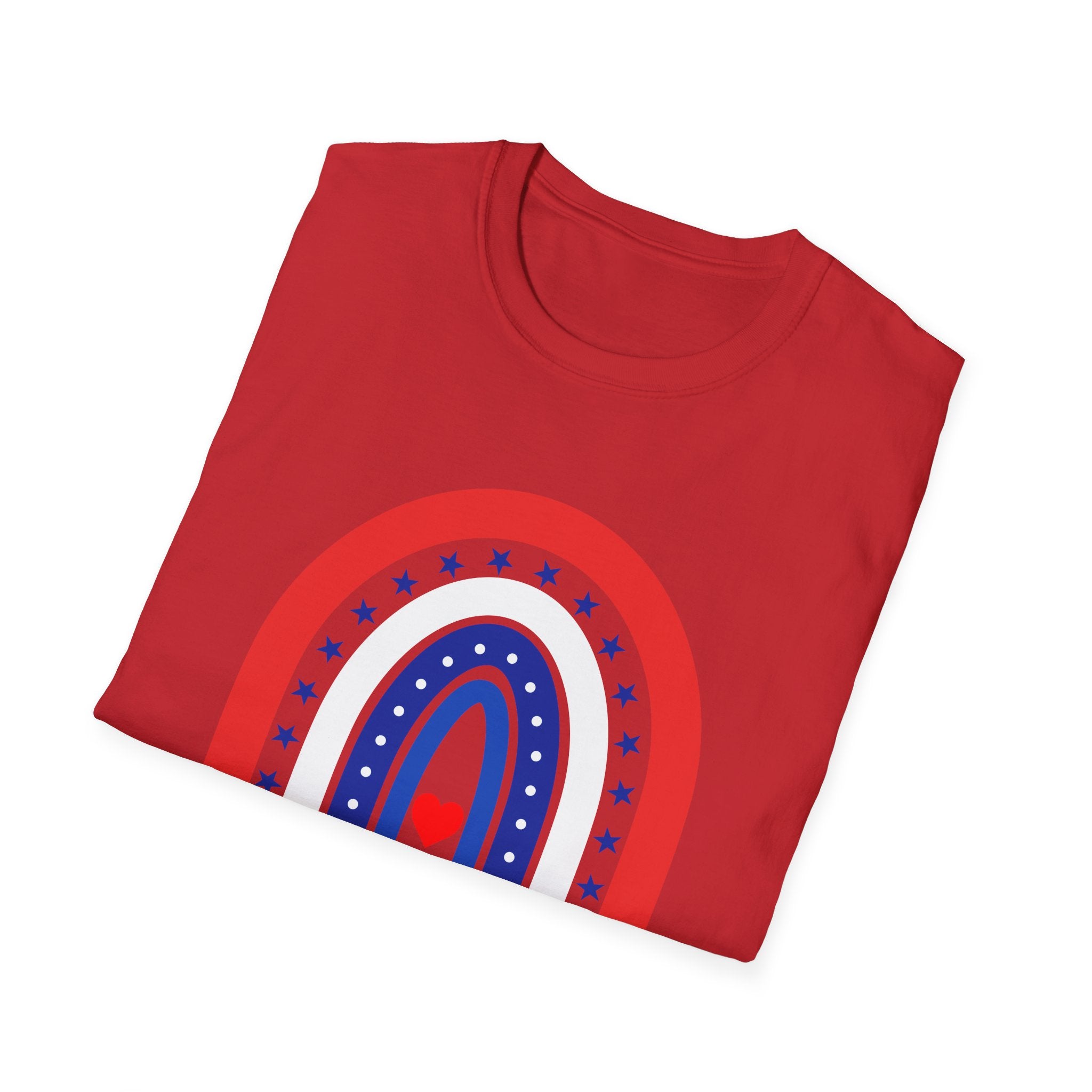 USA 250 Years Rainbow T-Shirt Patriotic Semiquincentennial Tee