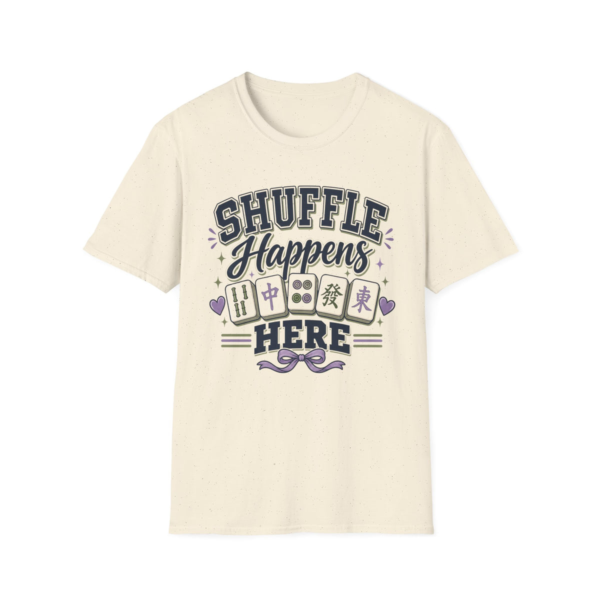 Shuffle Happens T-Shirt — Mahjong Player Tee