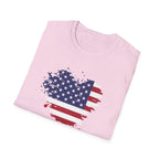 We the People T-Shirt, Distressed Splatter American Flag Tee, Patriotic Constitution Shirt, 4th of July USA Gift, Grunge Flag Shirt