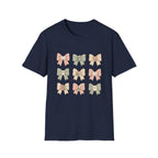 Reading Bows T‑Shirt — Pastel Book Lover Graphic Tee