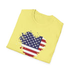 We the People T-Shirt, Distressed Splatter American Flag Tee, Patriotic Constitution Shirt, 4th of July USA Gift, Grunge Flag Shirt