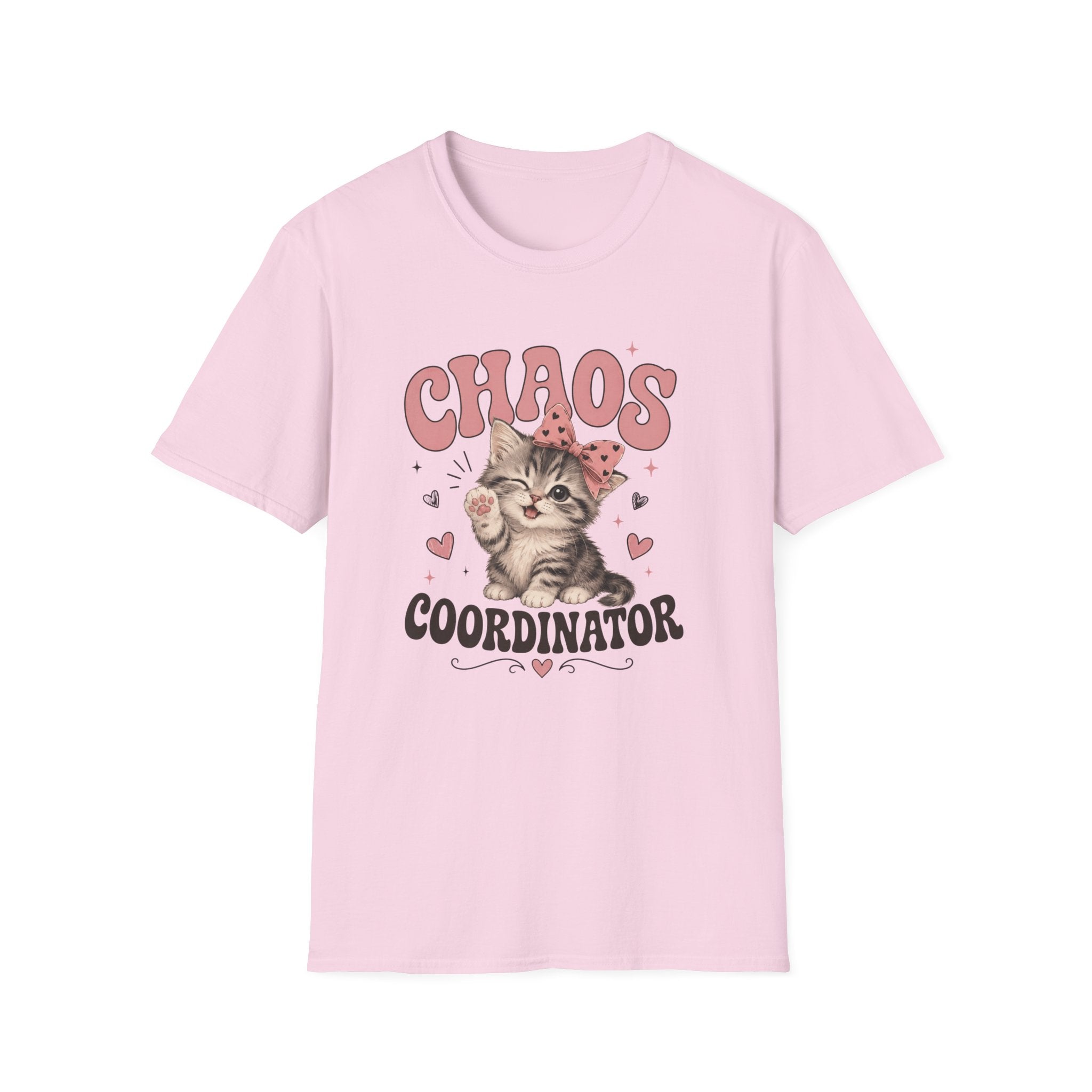 Chaos Coordinator T-Shirt — Cute Kitten Graphic Tee