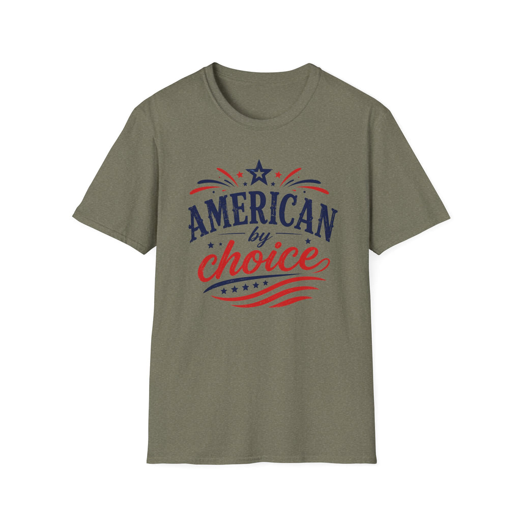 4th of July Patriotic American By Choice Graphic Tee - Citizen Celebration USA T-Shirt