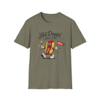 Hot Doggin Since 1776 Tee, Patriotic USA Hot Dog Shirt, Fun Red White Blue Graphic Top, Fourth of July Celebration Outfit Unisex Softstyle T-Shirt