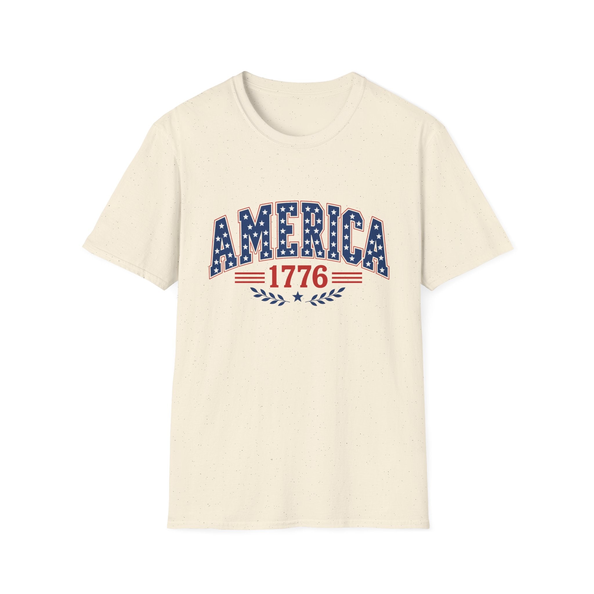 America 1776 Patriotic Tee, USA Heritage Shirt, Red White Blue Graphic Top, Classic American Pride OutfitT-Shirt