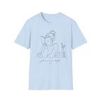 Minimal Line Art Reading Tee — "Just One More Chapter" T-Shirt