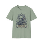 Skull & Books T-Shirt — Memento Mori Gothic Graphic Tee