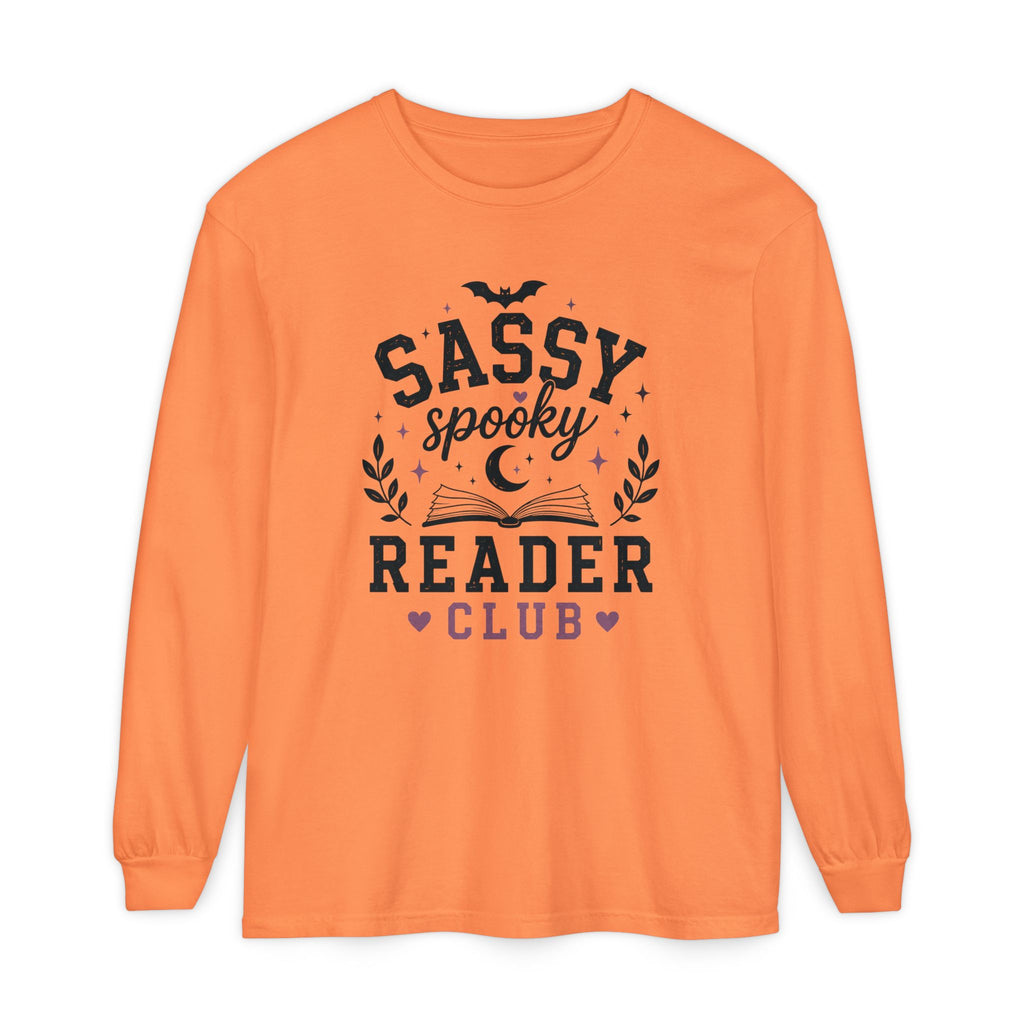 Sassy Spooky Reader Club Halloween Book Lover Long SleeveT-Shirt