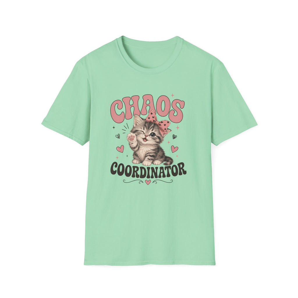 Chaos Coordinator T-Shirt — Cute Kitten Graphic Tee