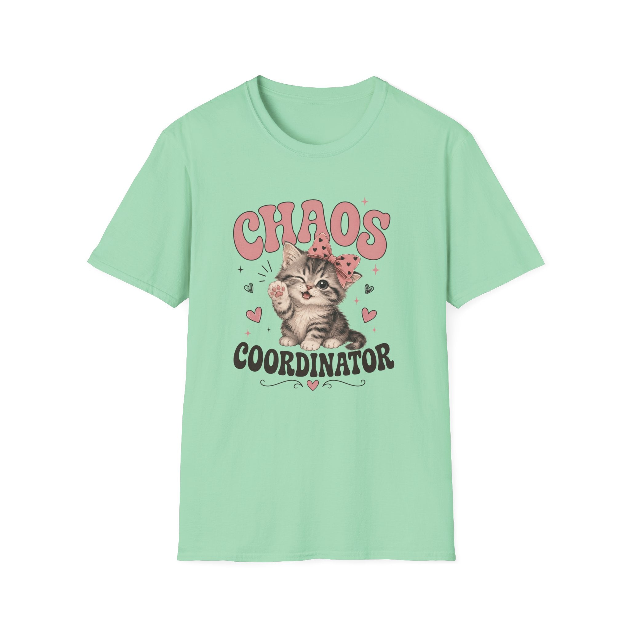 Chaos Coordinator T-Shirt — Cute Kitten Graphic Tee