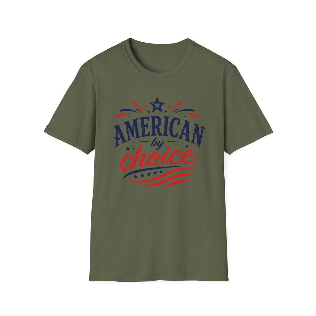 4th of July Patriotic American By Choice Graphic Tee - Citizen Celebration USA T-Shirt