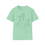 Minimal Line Art Reading Tee — "Just One More Chapter" T-Shirt