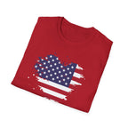 We the People T-Shirt, Distressed Splatter American Flag Tee, Patriotic Constitution Shirt, 4th of July USA Gift, Grunge Flag Shirt