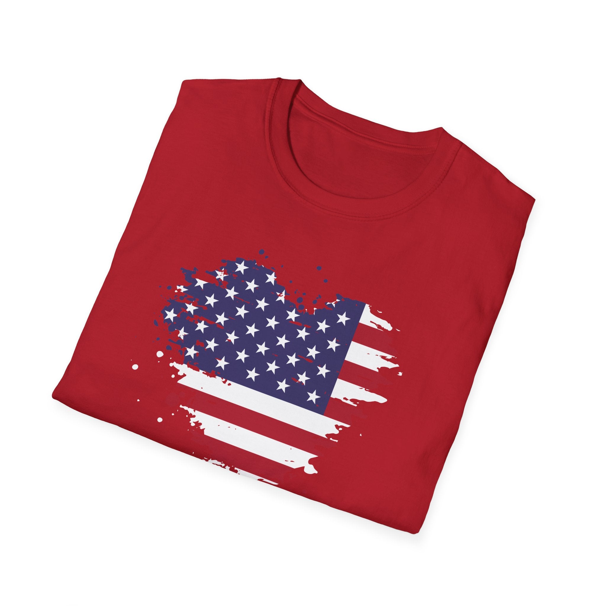 We the People T-Shirt, Distressed Splatter American Flag Tee, Patriotic Constitution Shirt, 4th of July USA Gift, Grunge Flag Shirt