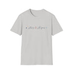 Stars and Stripes Script T-Shirt, 4th of July, Minimalist Patriotic Tee, Subtle Patriotic Gift, Dainty Script America Independence Day