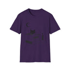 Cat & Books T‑Shirt — Mystical Reading Graphic Tee