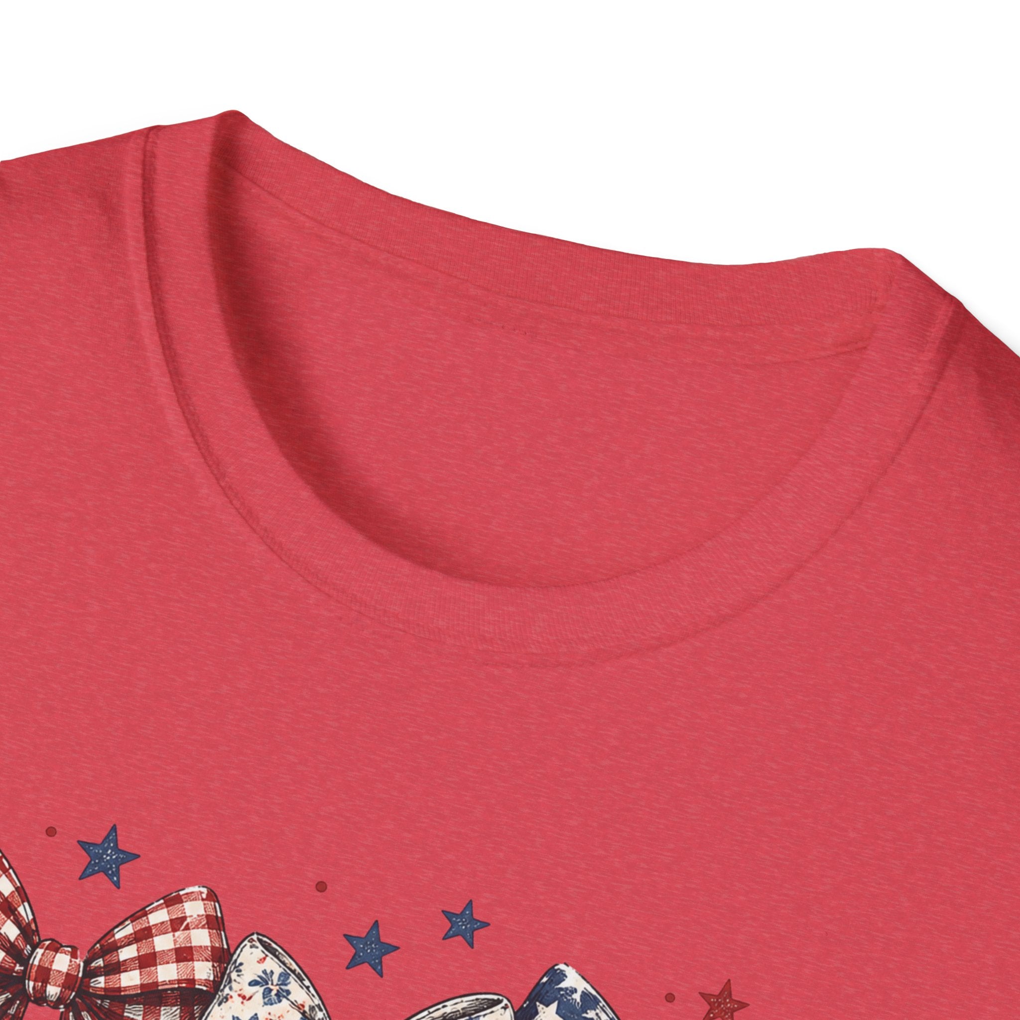 America 250 Years of Freedom Bow Shirt, Coquette Patriotic Trio Bow Tee 1776 2026, 4th of July Women's Vintage Bow T-Shirt, Gingham Stars Floral Patriotic Anniversary Gift