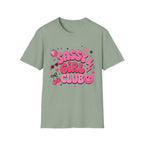 Sassy Girl Club T-Shirt — Retro Pink Bubble Letter Graphic Tee