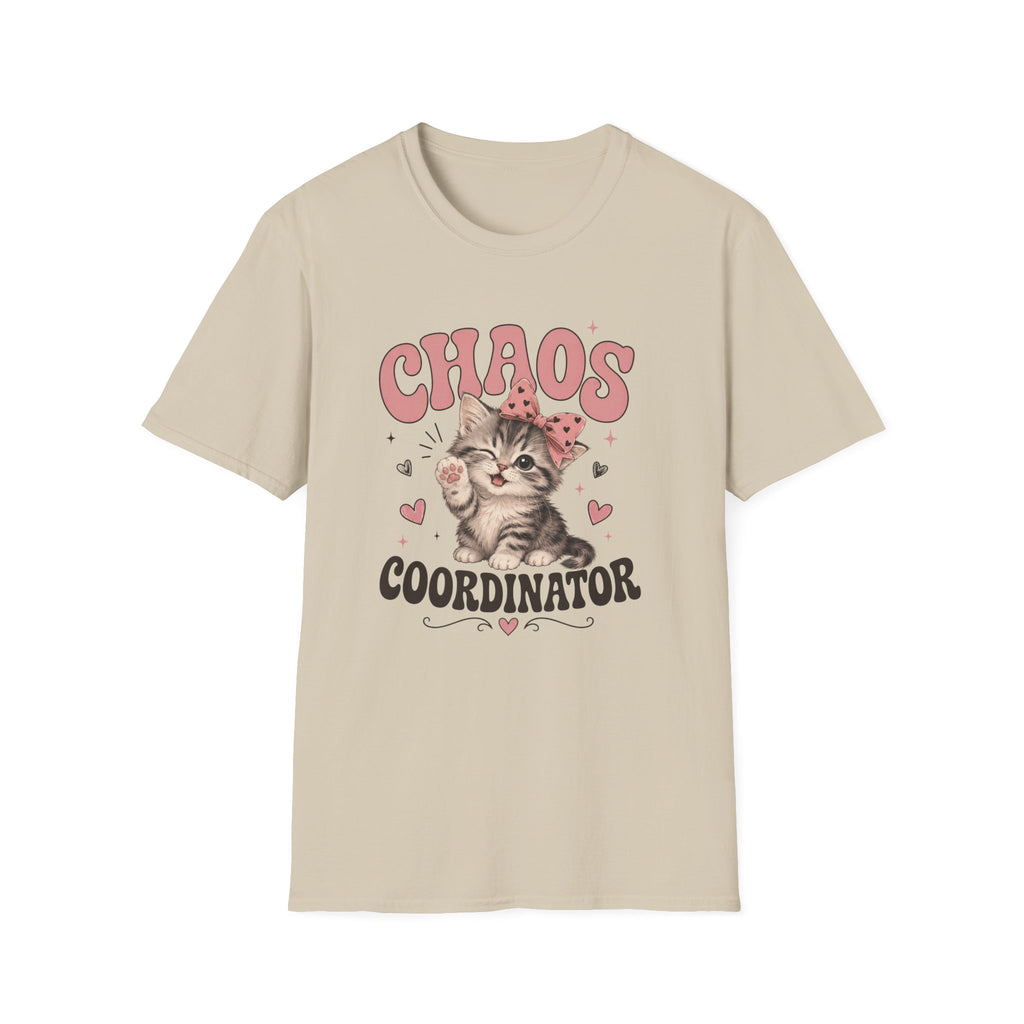 Chaos Coordinator T-Shirt — Cute Kitten Graphic Tee