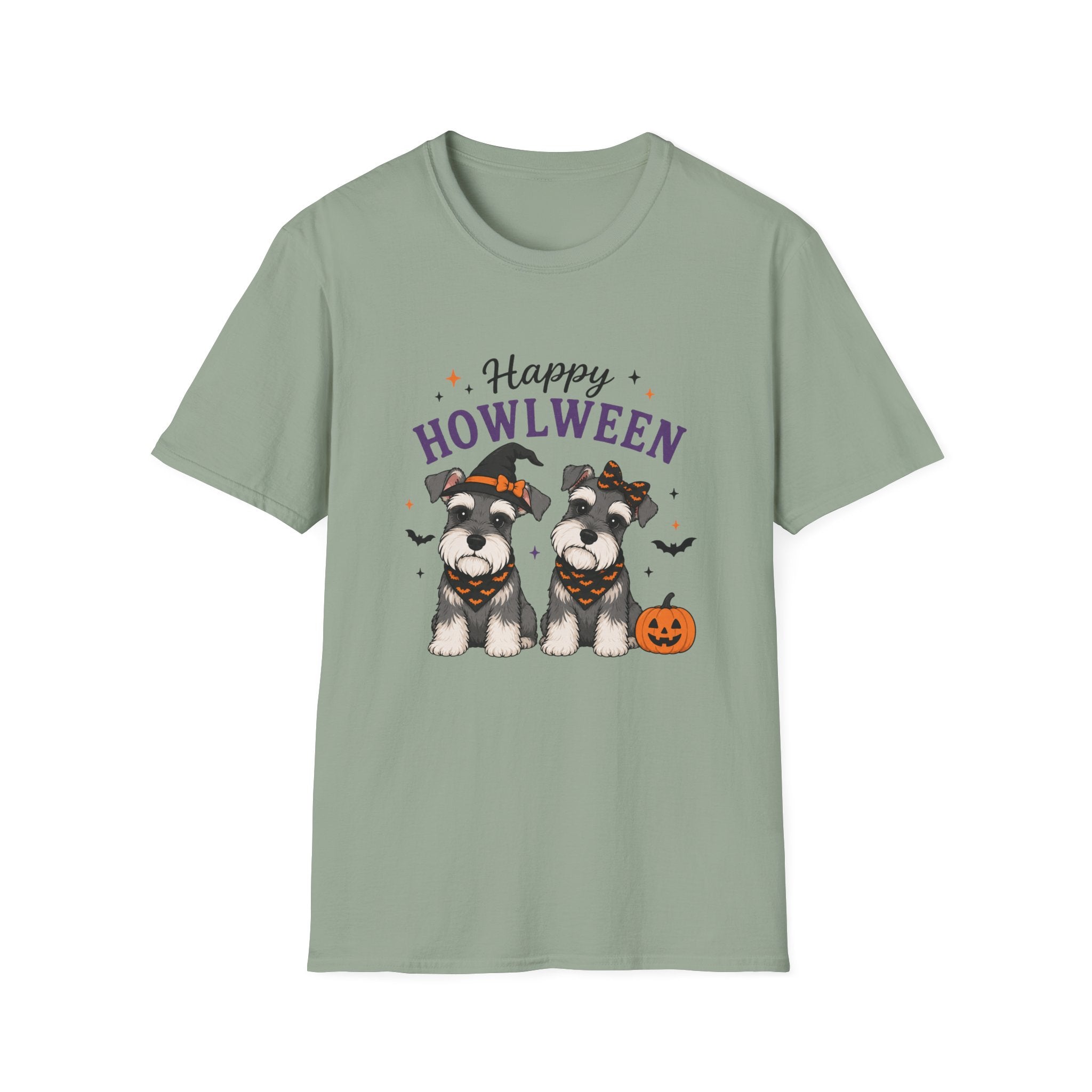Happy Howlween T-Shirt — Halloween Schnauzer Dog Costume Tee