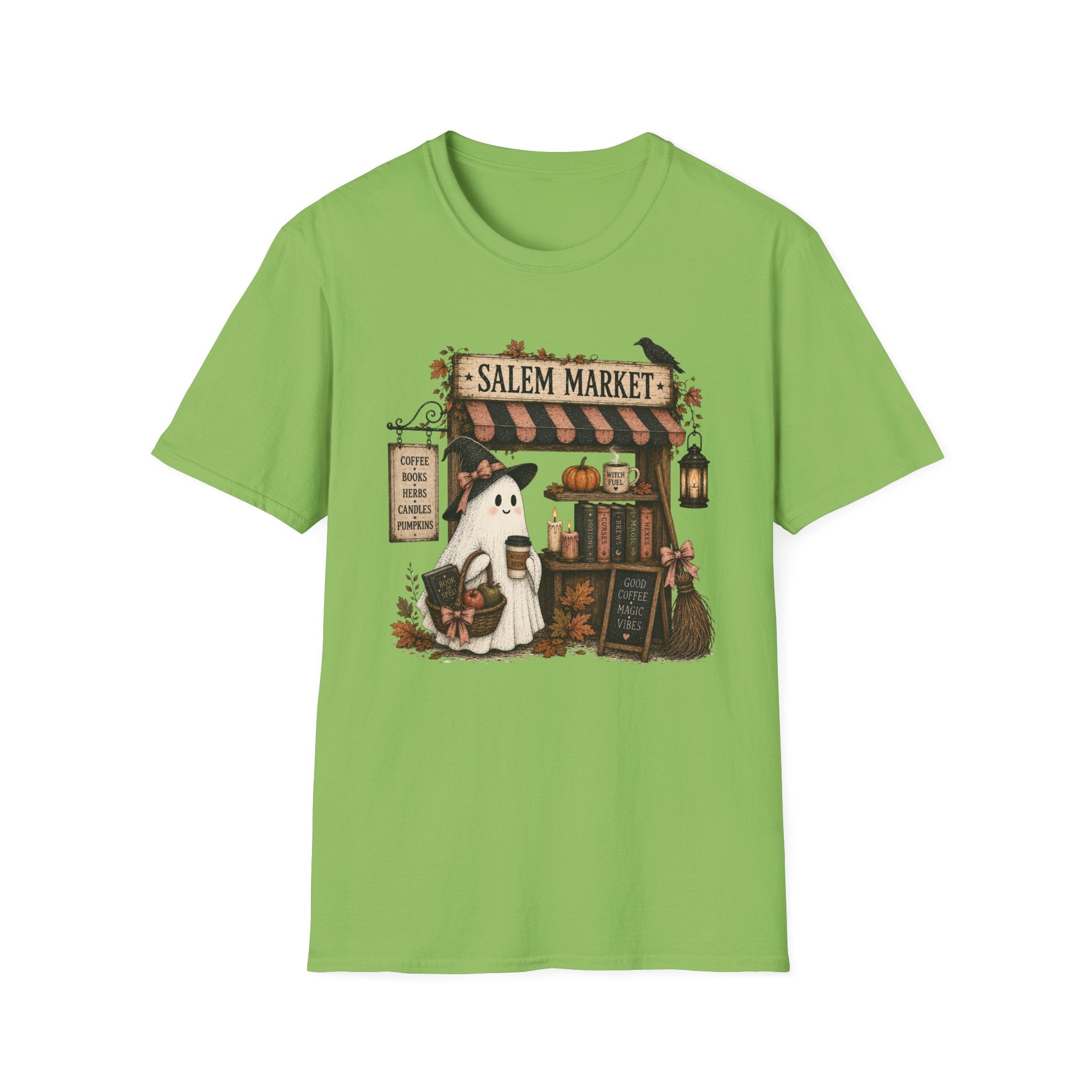 Salem Market Halloween T-Shirt — Ghost & Witch Shop Graphic Tee